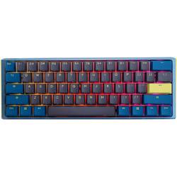 Ducky One 3 Daybreak Mini clavier USB Allemand Noir, Bleu, Vert