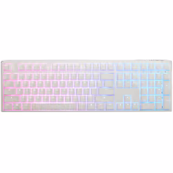 Ducky One 3 Classic Pure White, Taille réelle (100 %), USB, Clavier mécanique, LED RGB, Blanc