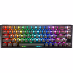 Ducky One 3 Aura SF, 65%, USB, Clavier mécanique, QWERTY, LED RGB, Noir