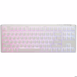 Ducky Channel One 3 TKL White (Cherry MX Black) - Clavier haut de gamme - format TKL - interrupteurs mécaniques noirs (switch ...