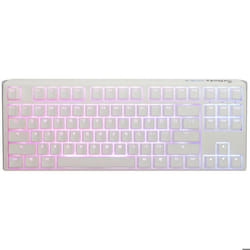 Ducky Channel One 3 TKL White (Cherry MX Black) - Clavier haut de gamme - format TKL - interrupteurs mécaniques noirs (switches