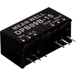 Module convertisseur cc/cc mw Mean Well DPB09C-15 Nbr. de sorties: 2 x 300 mA 9 w 1 pc(s)