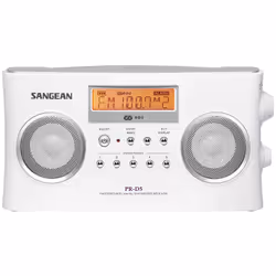 Sangean PR-D5, AM, FM, MW, PLL, 87,5 - 108 MHz, 522 - 1710 kHz, CT, PS, RT, 8 Ohm, 6,35 cm (2.5")