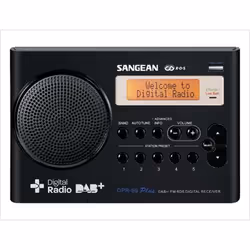 Sangean DPR-69+, Portable, Numérique, DAB, DAB+, FM, 87,5 - 108 MHz, 174 - 240 MHz, Auto scan