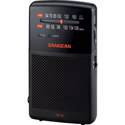 Sangean Pocket 100, Portable, AM, FM, Noir