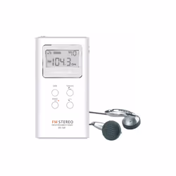 Récepteur numérique AM/FM PLL, 15 mémoires (5AM/10 FM) Recherche automatique Ecouteurs inclus Nombre of piles prises en charg ...