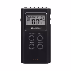 Sangean DT-120B, Portable, Numérique, AM, FM, 87,5 - 108 MHz, 520 - 1710 kHz, LCD