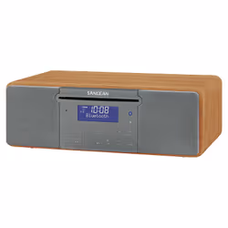 Sangean DDR-47BT Système stéréo portable Numérique 14 W DAB+, FM Gris, Noyer Lecture de MP3