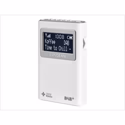 Sangean DPR-39, Portable, DAB+, FM, 87,5 - 108 MHz, CT, PS, PTY, RT, LCD, Blanc
