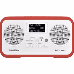 Sangean DPR-77 Radio de table DAB+, DAB, FM verrouillage clavier rouge Y154582