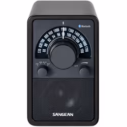 Sangean WR-15BT, Personnel, Analogique, AM, FM, MW, 87,5 - 108 MHz, 10 W, 7,62 cm (3")