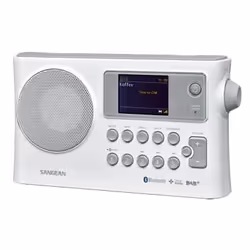 Sangean BTR-160, Portable, DAB+, FM, 87,5 - 108 MHz, 174 - 240 MHz, Auto scan, CT, PS, PTY, RT