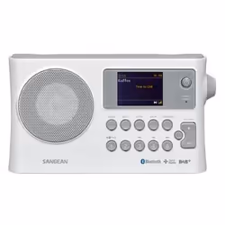 Sangean BTR-160 Radio portable Blanc