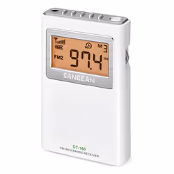 Sangean DT-160 Portable Numérique Blanc