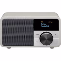 Sangean - Genuine Mini DDR-7 Radio de table dab+, fm aux, Bluetooth argent R165751