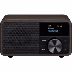 Sangean - Genuine Mini DDR-7 Radio de table dab+, fm aux, Bluetooth marron foncé R165711