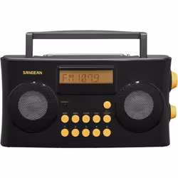 Sangean - PR-D17 Radio de poche fm, am, fm aux synthèse vocale, touche sensitive, fonction réveil noir C305592