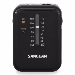 Sangean SR-32, Portable, AM, FM, 87,5 - 108 MHz, 522 - 1710 kHz, 8 Ohm, Noir