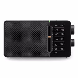 Sangean SR-36, Portable, AM, FM, 8 Ohm, 6,35 mm (0.25"), Noir, Alcaline
