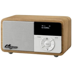 Radio de table - Sangean - DDR-7X - DAB+/FM - Bluetooth - Rechargeable en bois clair