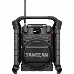Sangean U-4X Radio de chantier DAB+, FM Bluetooth, USB, AUX, NFC rechargeable, étanche à l'eau, résistant aux coups, étanche à la poussière, NFC
