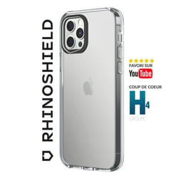 COQUE POUR IPHONE 12 / 12 PRO RHINOSHIELD CLEAR TRANSPARENTE