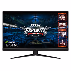 MSI G321Q, 80 cm (31.5"), 2560 x 1440 pixels, Wide Quad HD, 1 ms, Noir