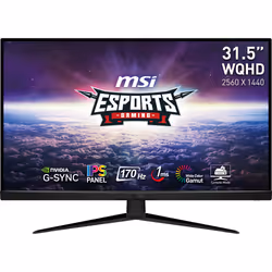 MSI G321Q écran plat de PC 31.5" Wide Quad HD Noir