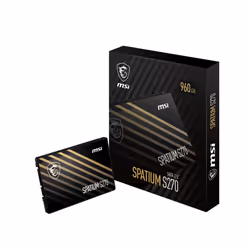 MSI SPATIUM S270 SATA 2.5 960GB, 960 Go, 2.5", 500 Mo/s, 6 Gbit/s