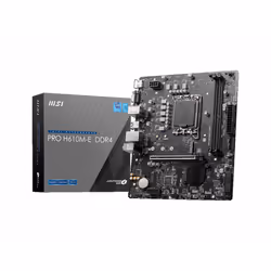 MSI PRO H610M-E DDR4, Intel, LGA 1700, Intel® Core™ i9, LGA 1700, DDR4-SDRAM, 64 Go