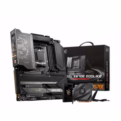 MSI MEG X670E GODLIKE, AMD, Emplacement AM5, DDR5-SDRAM, 128 Go, DIMM, Double canal