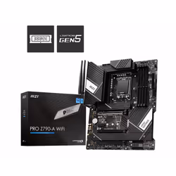 MSI PRO Z790-A WIFI, Intel, LGA 1700, Intel® Celeron®, Intel® Pentium®, Intel® Pentium® Gold, LGA 1700, DDR5-SDRAM, 128 Go