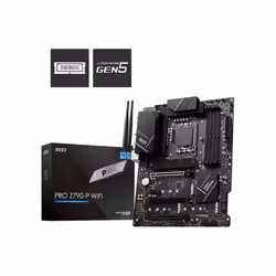 MSI PRO Z790-P WIFI, Intel, LGA 1700, Intel® Celeron®, Intel® Pentium® Gold, LGA 1700, DDR5-SDRAM, 128 Go