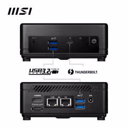 MSI Cubi 5 12M COMPACT PC I3-1215U BLK 0.66L sized PC Noir Intel SoC 4,4 GHz - Vue supplémentaire 5