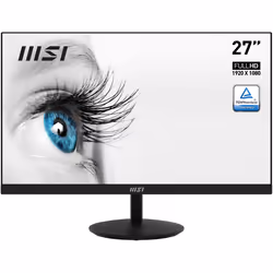 MSI Pro MP271A, 68,6 cm (27"), 1920 x 1080 pixels, Full HD, LCD, Noir