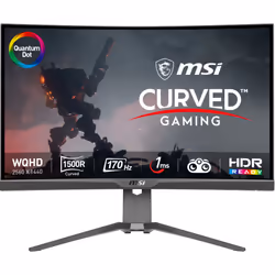 MSI MAG 275CQRF QD, 68,6 cm (27"), 2560 x 1440 pixels, Wide Quad HD, 1 ms, Noir