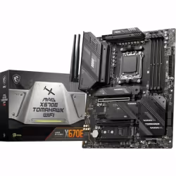 MSI MAG X670E TOMAHAWK WIFI, AMD, Emplacement AM5, AMD Ryzen™ 7, Emplacement AM5, DDR5-SDRAM, 128 Go