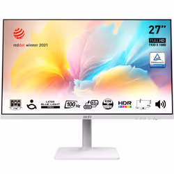 MSI Modern MD272XPWDE, 68,6 cm (27"), 1920 x 1080 pixels, Full HD, 1 ms, Blanc