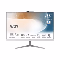 MSI Modern AM242 12M-637IT, 60,5 cm (23.8"), Full HD, Intel® Core™ i5, 8 Go, 512 Go, Windows 11 Pro