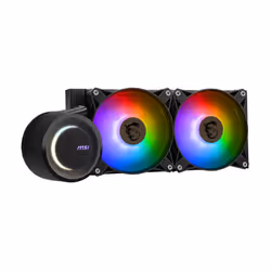 MSI MAG CORELIQUID E240 système de refroidissement d’ordinateur Carte-mère, Processeur Liquid cooling kit 12 cm Noir