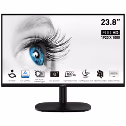 MSI Pro MP245V écran plat de PC 23.8" Full HD LCD Noir - Vue supplémentaire 6