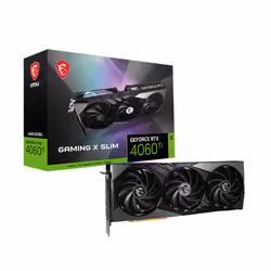 MSI GAMING GEFORCE RTX 4060 Ti X SLIM 16G, GeForce RTX 4060 Ti, 16 Go, GDDR6, 128 bit, 7680 x 4320 pixels, PCI Express x8 4.0