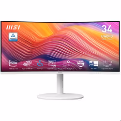 MSI Modern MD342CQPW, 86,4 cm (34"), 3440 x 1440 pixels, UltraWide Quad HD, 4 ms, Blanc