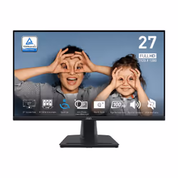 MSI Pro MP275QDE, 68,6 cm (27"), 2560 x 1440 pixels, UltraWide Quad HD, LCD, 4 ms, Noir