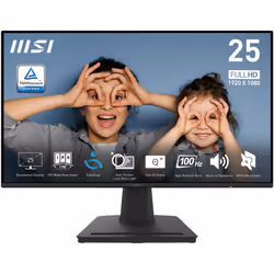 MSI PRO MP252, 62,2 cm (24.5"), 1920 x 1080 pixels, Full HD, LED, 4 ms, Noir