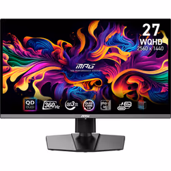 MSI MPG 271QRX QD-OLED, 67,3 cm (26.5"), 2560 x 1440 pixels, Wide Quad HD, QDOLED, 1 ms, Noir