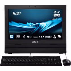 MSI Pro AP162T ADL-017XEU, 39,6 cm (15.6"), Full HD, Intel® N, 4 Go, 256 Go, Noir