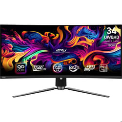 MSI MPG 341CQPX QD-OLED écran plat de PC 86,4 cm (34") 3440 x 1440 pixels UltraWide Quad HD Noir