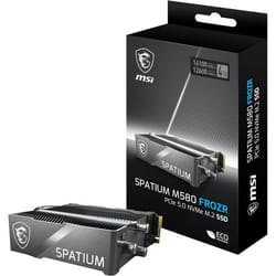 Disque dur - MSI - SPATIUM M580 - PCIe 5.0 NVMe M.2 - 4 To - FROZR