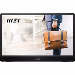 MSI PRO MP161 E2U, 39,6 cm (15.6"), LED, 1920 x 1080 pixels, 16:9, 4 ms, 30 - 160 kHz